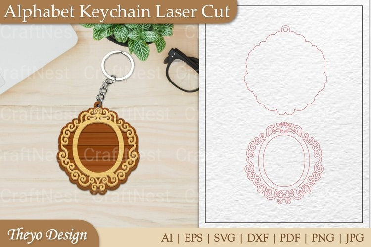 Alphabet Keychain SVG Bundle