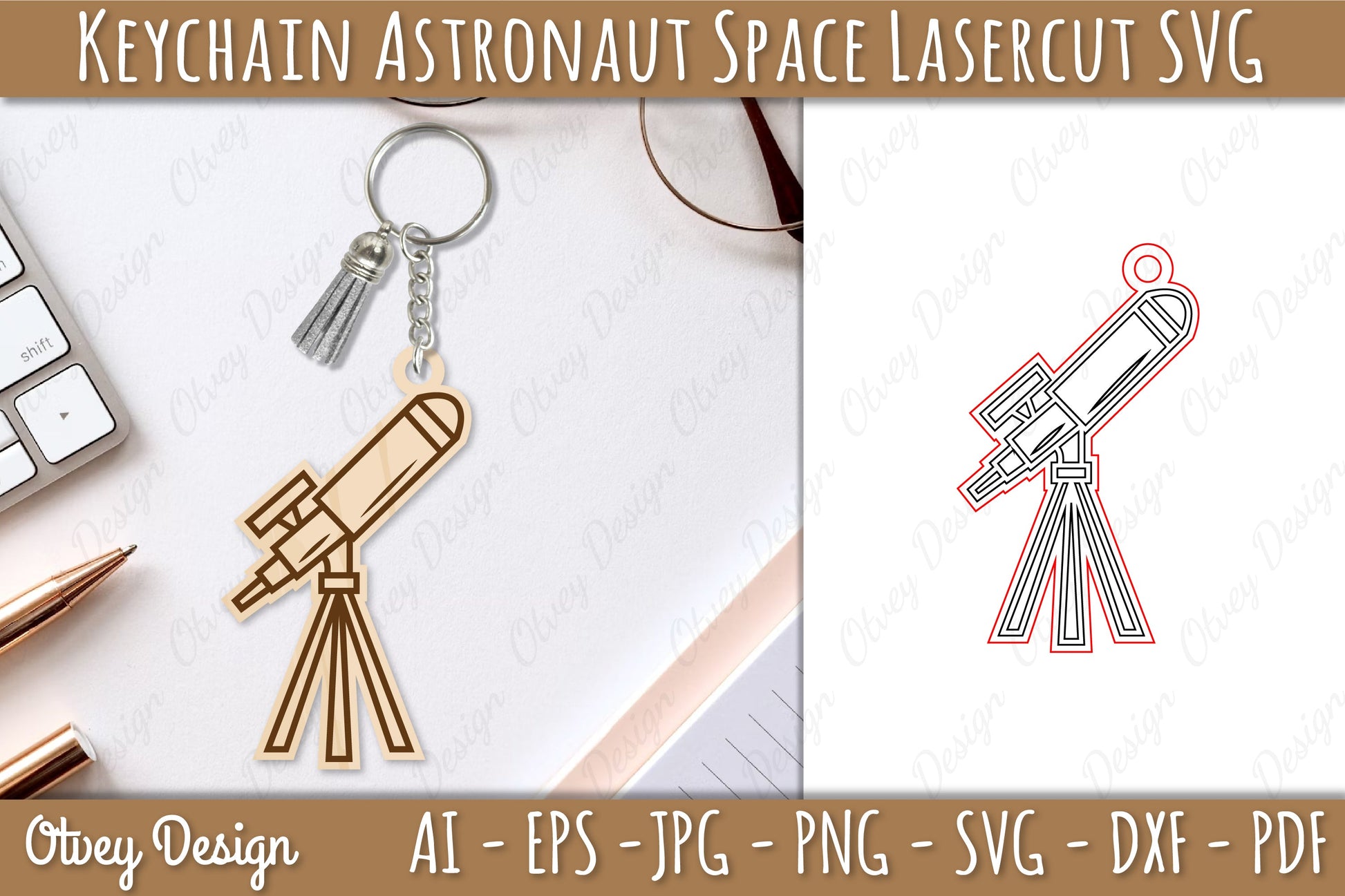 Astronaut Space Keychain Earring SVG Bundle 9 - CraftNest - Digital Crafting and Art