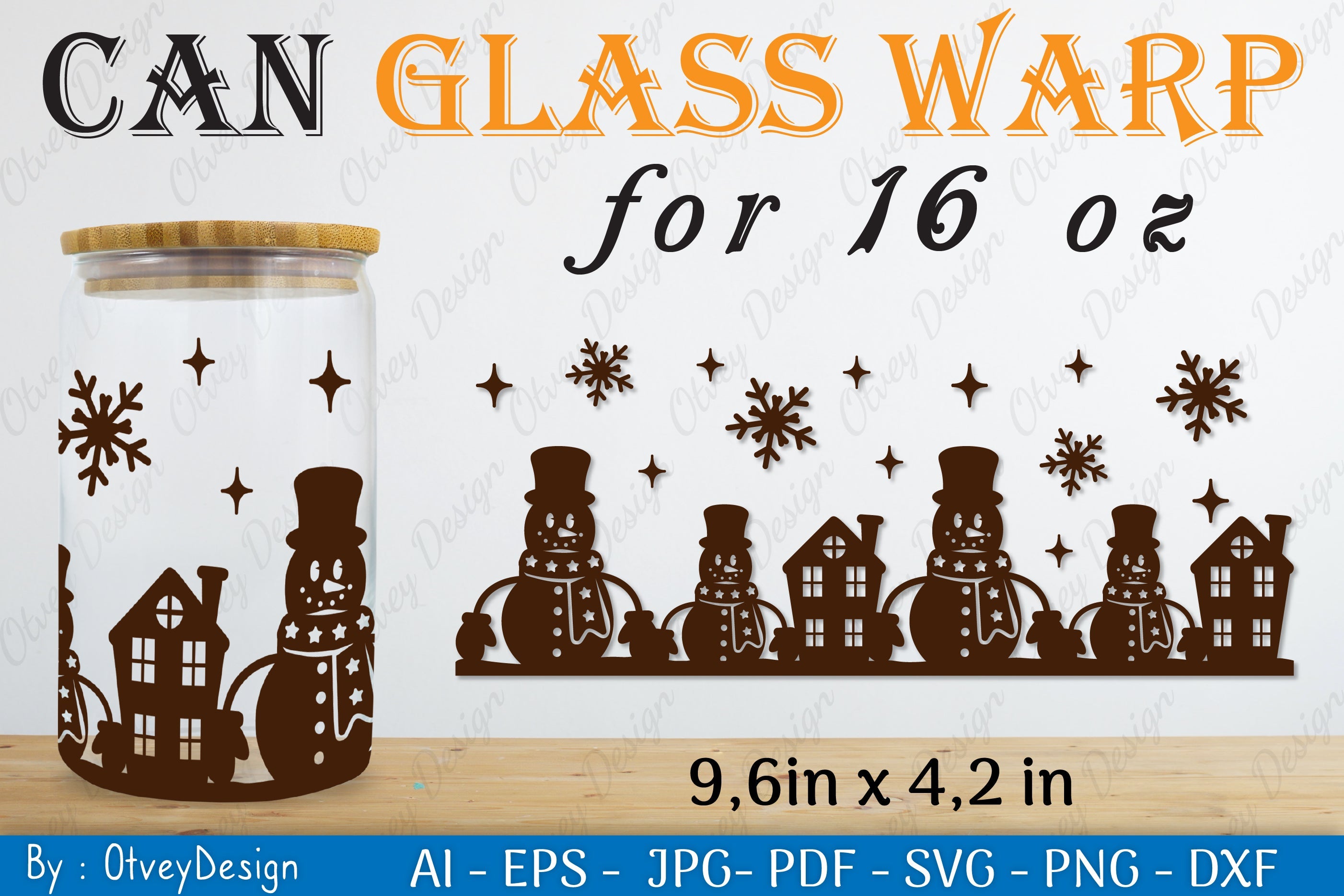 Snowman Can Glass 16 OZ SVG Bundle 10 - CraftNest - Digital Crafting and Art