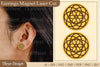 Lasercut Earrings Magnet SVG Bundle