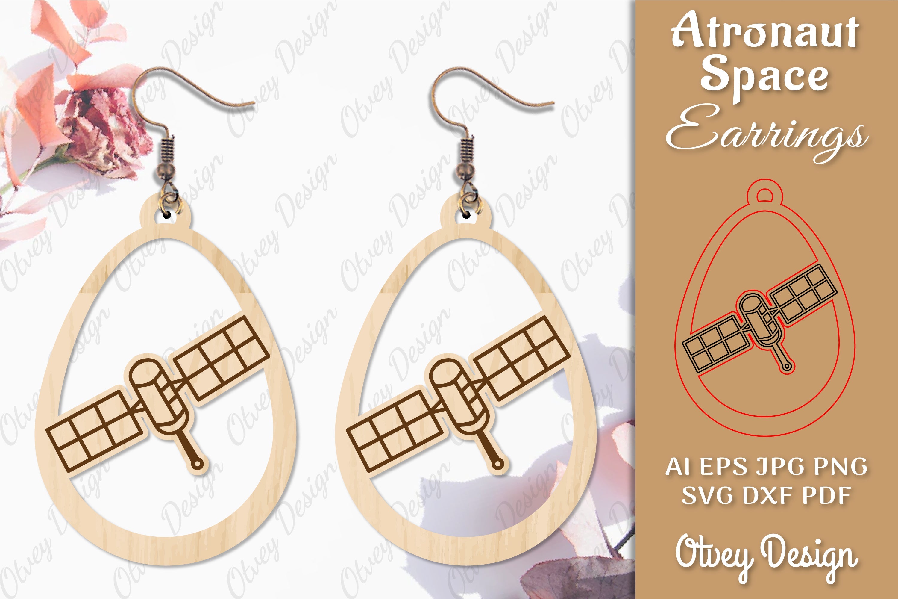 Astronaut Space Keychain Earring SVG Bundle 30 - CraftNest - Digital Crafting and Art