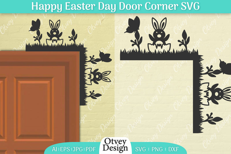 Easter Door Corner SVG Bundle 10 - CraftNest - Digital Crafting and Art