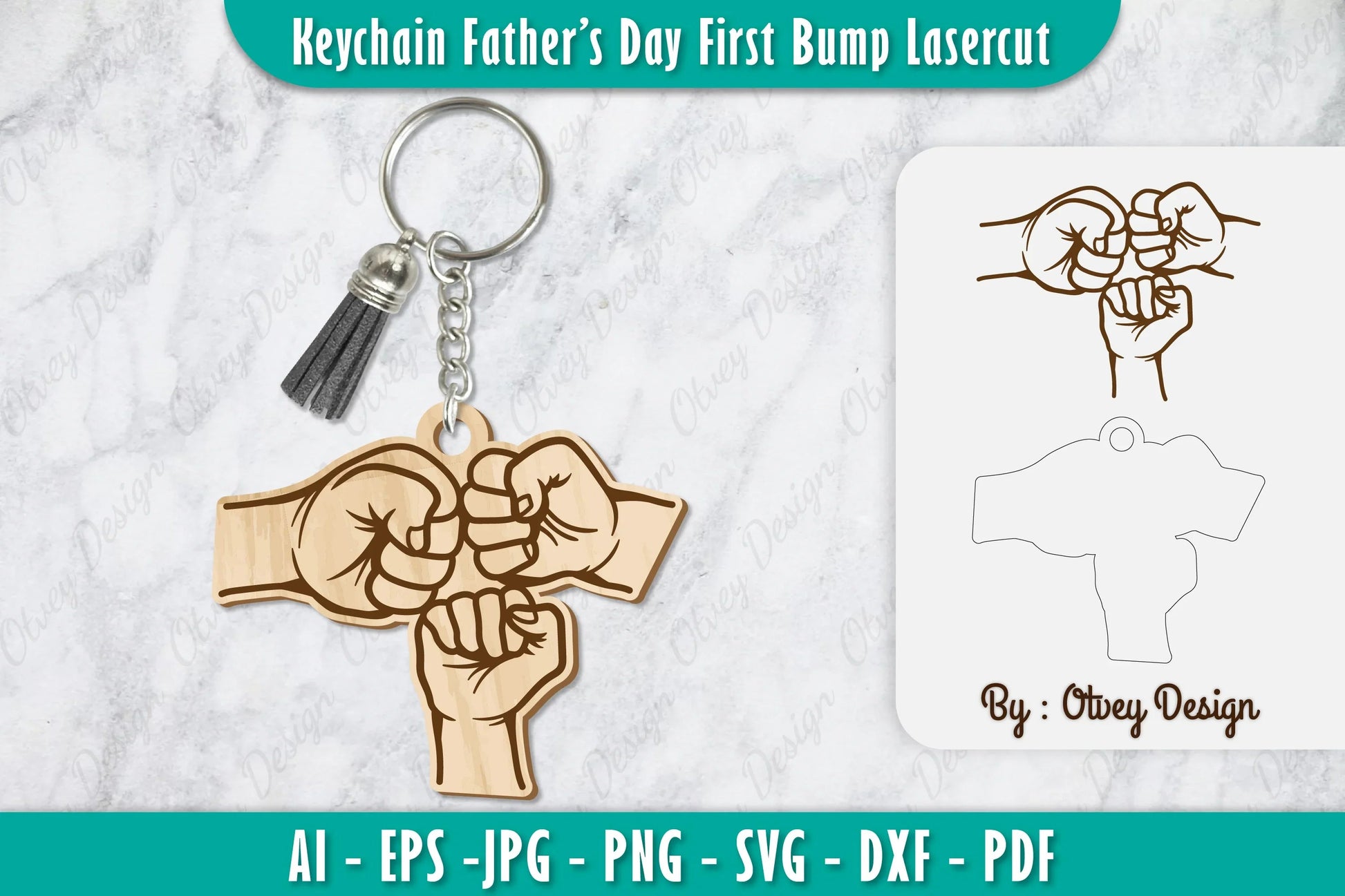 Father's Day First Bump Keychain SVG Bundle 3 - CraftNest - Digital Crafting and Art
