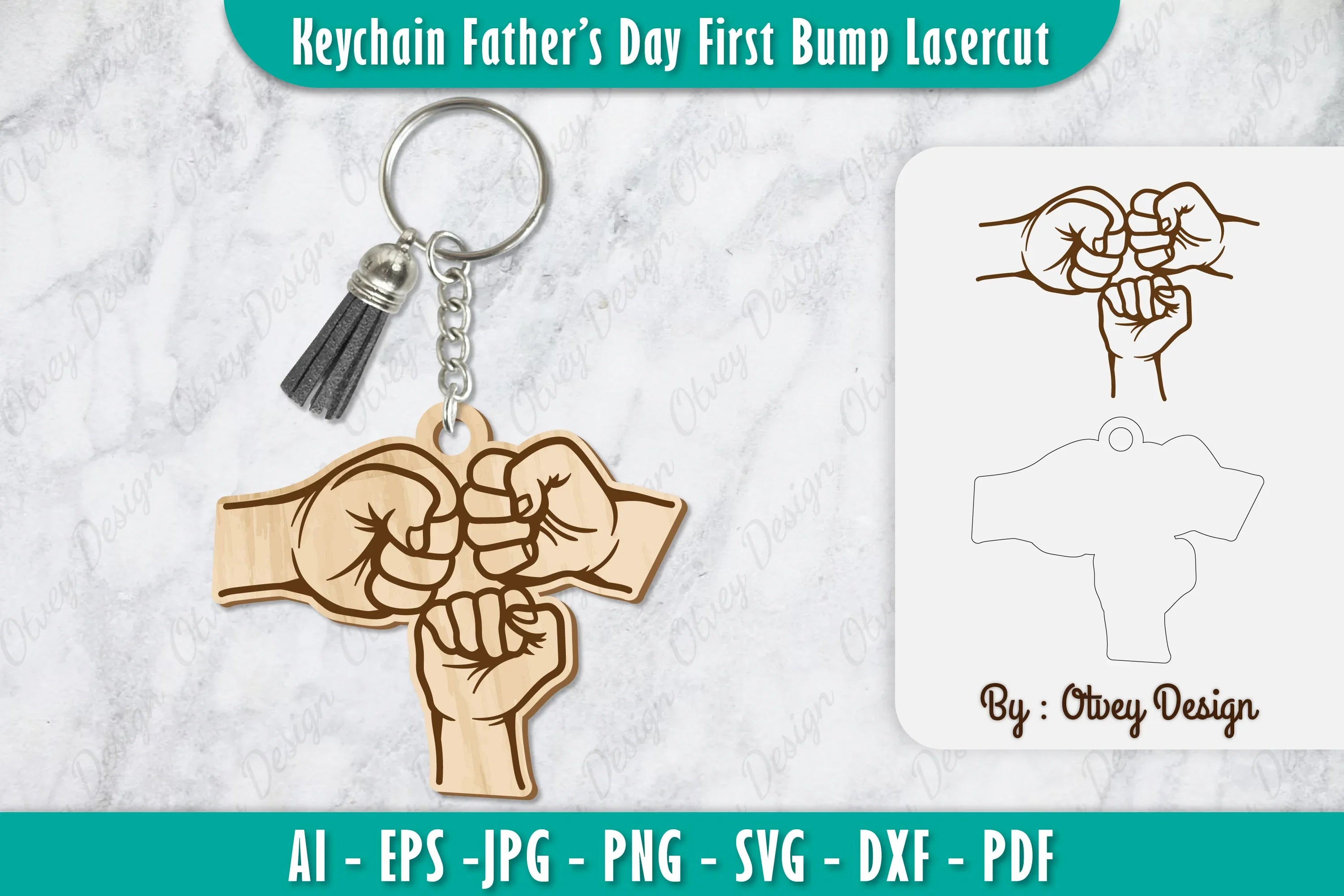 Father's Day First Bump Keychain SVG Bundle 3 - CraftNest - Digital Crafting and Art