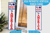 USA Patriotic Vertical Porch Signs SVG Bundle