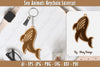 Keychain Sea Animals Laser Cut SVG Bundle