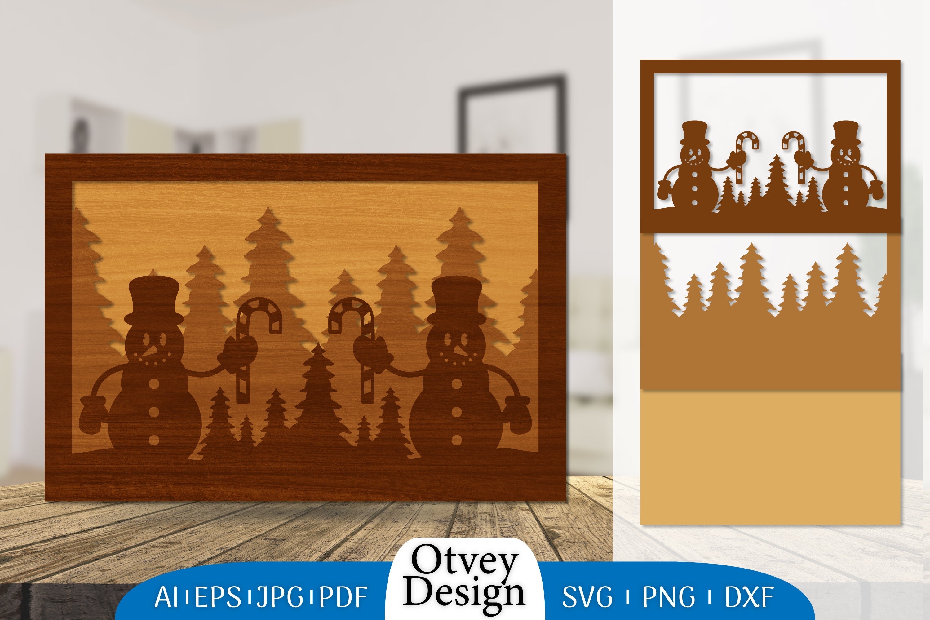Snowman Layered Lasercut SVG Bundle 1 - CraftNest - Digital Crafting and Art