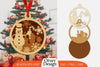 Christmas Snowman Ornament SVG Bundle