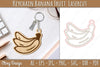 Keychain Banana Fruit Lasercut SVG Bundle