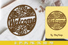 Daisy Flower Welcome Sign SVG Bundle