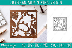 Animals Peeking Lasercut SVG Bundle 1 - CraftNest - Digital Crafting and Art