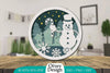 Snowman 3D Round Layered Lasercut SVG Bundle