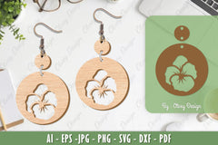 Flower Earrings Laser Cut SVG Bundle 11 - CraftNest - Digital Crafting and Art