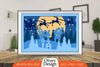 Christmas Santa Sleigh 3D Shadowbox SVG Bundle