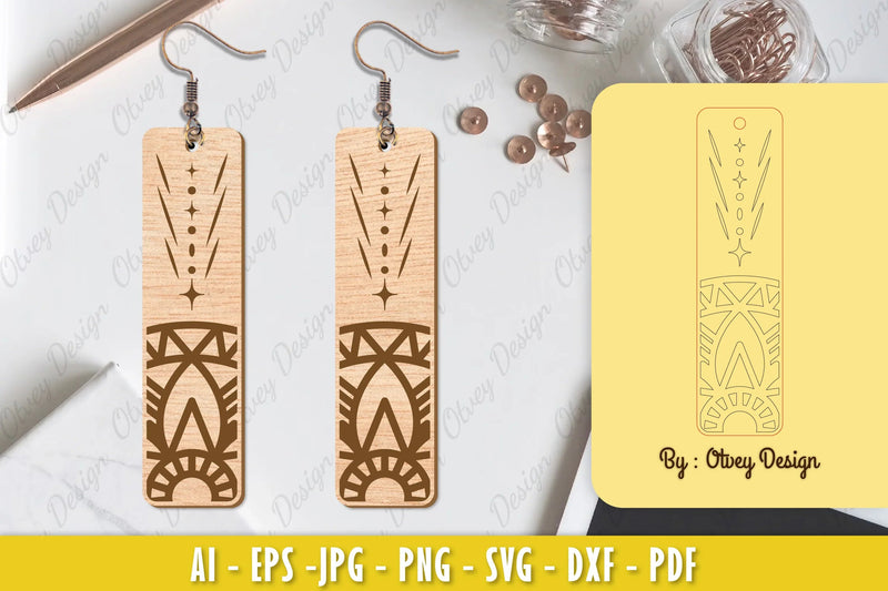 Earrings Mandala SVG Bundle 20 - CraftNest - Digital Crafting and Art