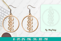 Flower Earring SVG Bundle 37 - CraftNest - Digital Crafting and Art