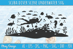 Scuba Diver Underwater World SVG Bundle 2 - CraftNest - Digital Crafting and Art