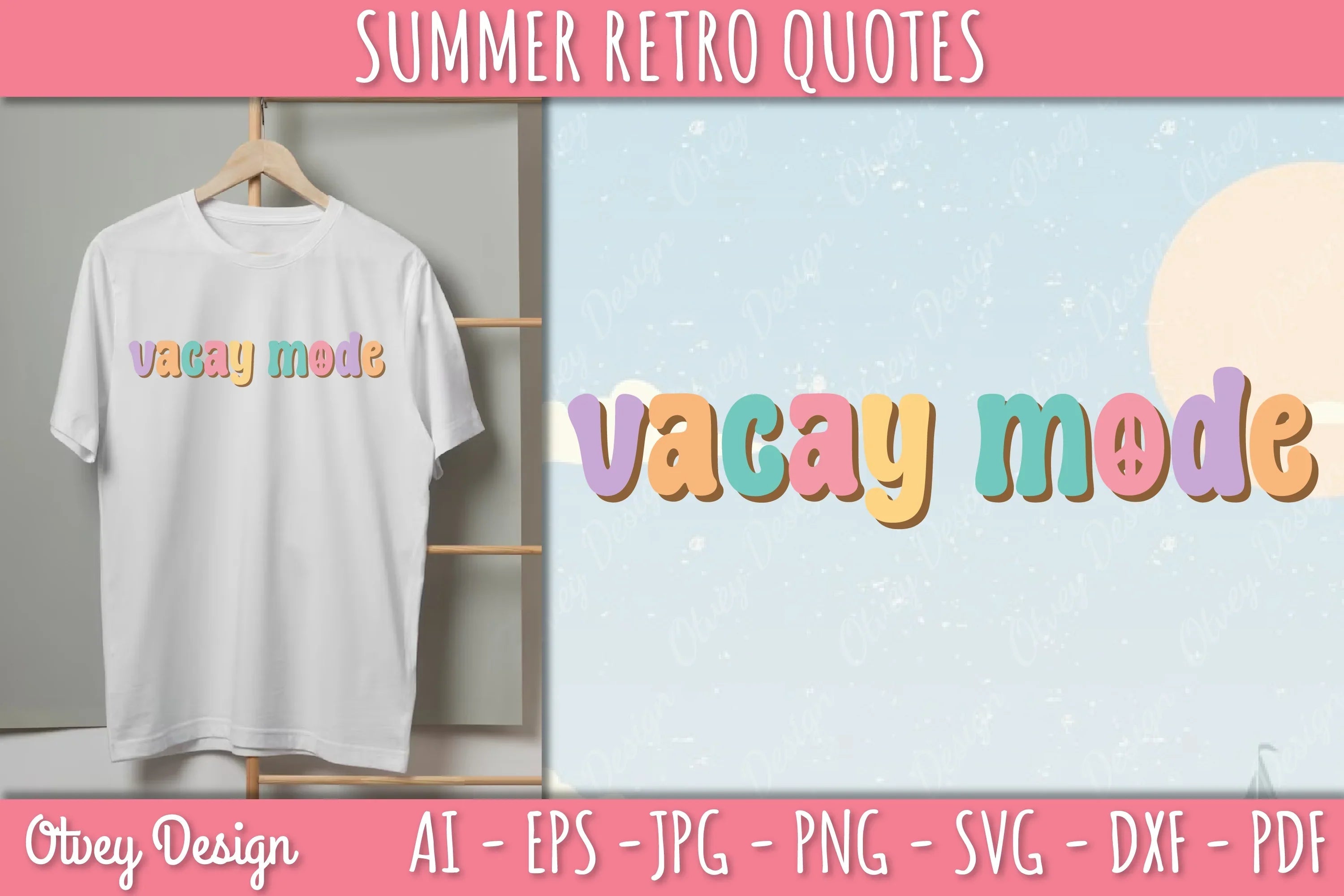 Summer Retro Quotes SVG Bundle - CraftNest - Digital Crafting and Art