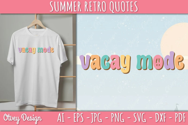 Summer Retro Quotes SVG Bundle - CraftNest - Digital Crafting and Art