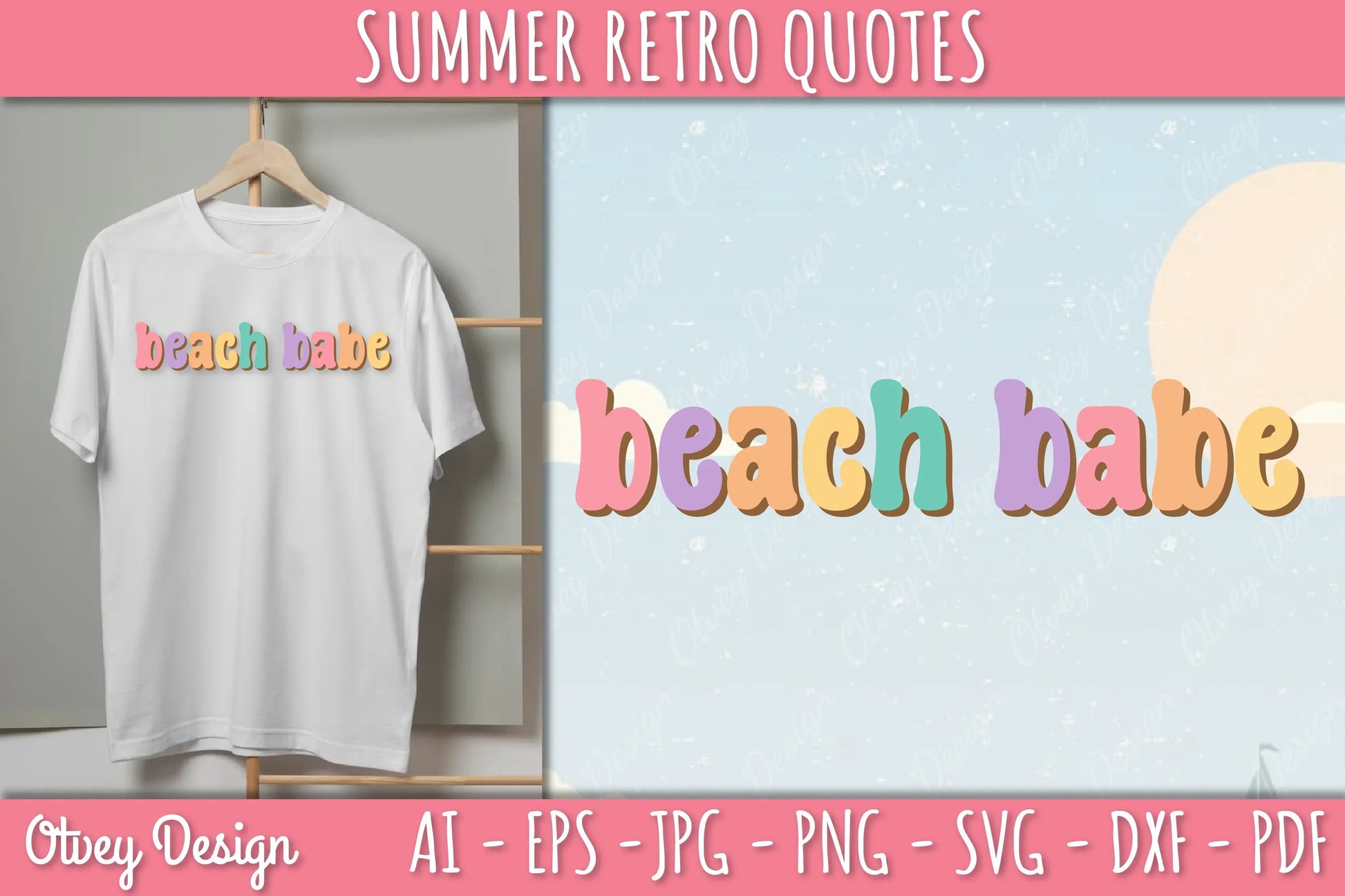 Summer Retro Quotes SVG Bundle - CraftNest - Digital Crafting and Art