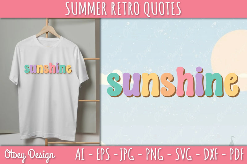Summer Retro Quotes SVG Bundle - CraftNest - Digital Crafting and Art