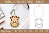 Head Animals Keychain SVG Bundle