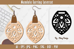 Earring Mandala SVG Bundle 41 - CraftNest - Digital Crafting and Art