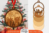 Christmas Santa Sleigh Ornament SVG Bundle