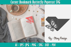 Butterfly Corner Bookmark SVG Bundle 1 - CraftNest - Digital Crafting and Art