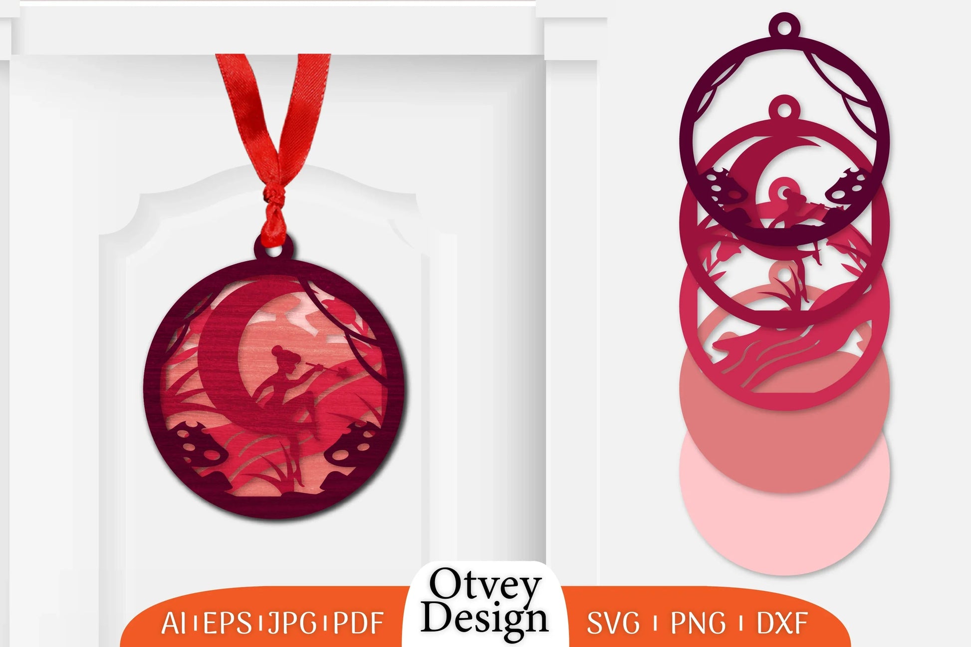 Fairy Ornament Lasercut SVG Bundle 1 - CraftNest - Digital Crafting and Art