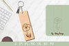 Flower Keychain Laser Cut SVG Bundle