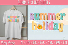 Summer Retro Quotes SVG Bundle - CraftNest - Digital Crafting and Art