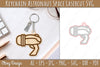 Astronaut Space Keychain Earring SVG Bundle