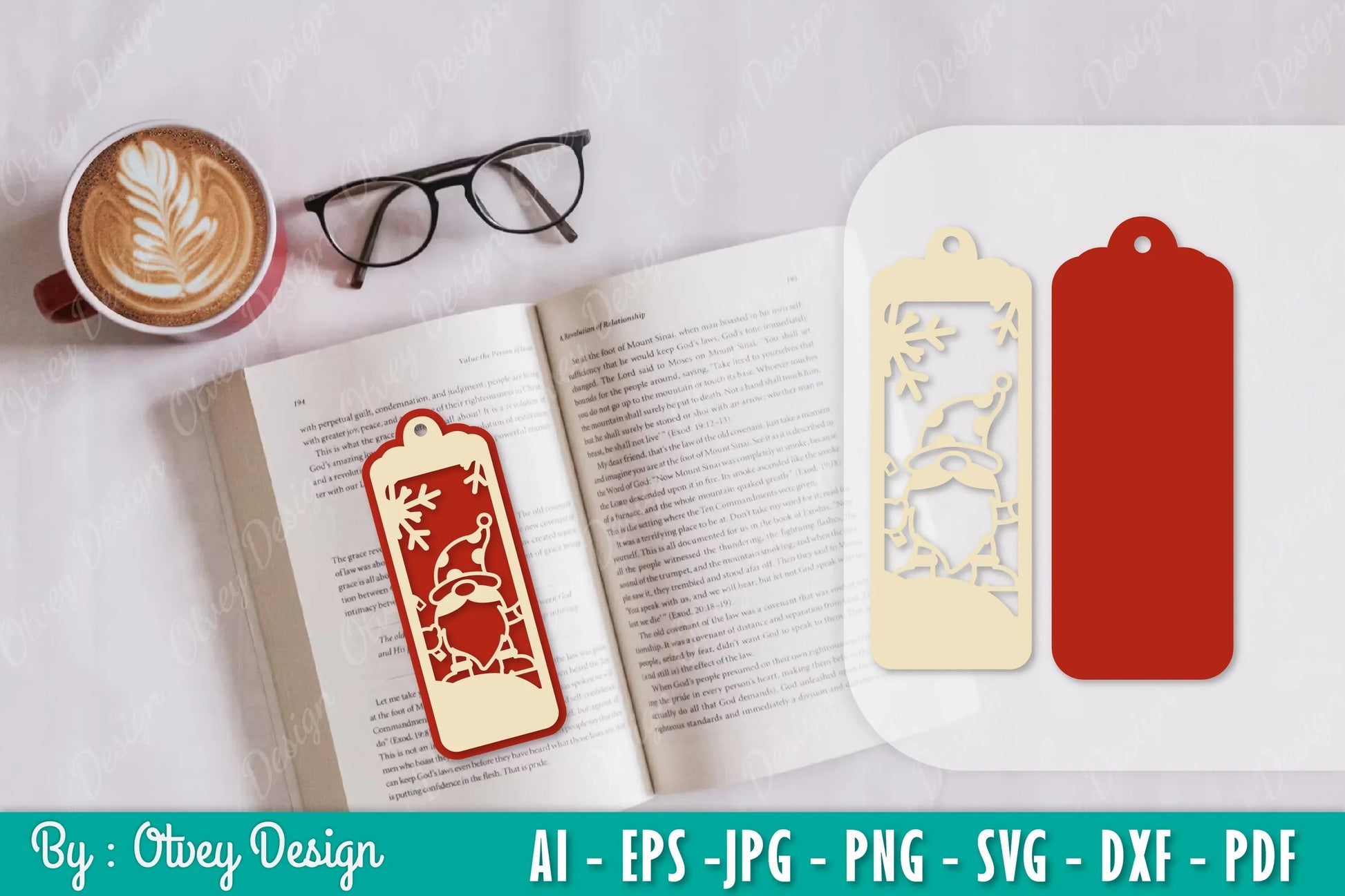 Gnome Bookmark SVG Bundle 1 - CraftNest - Digital Crafting and Art