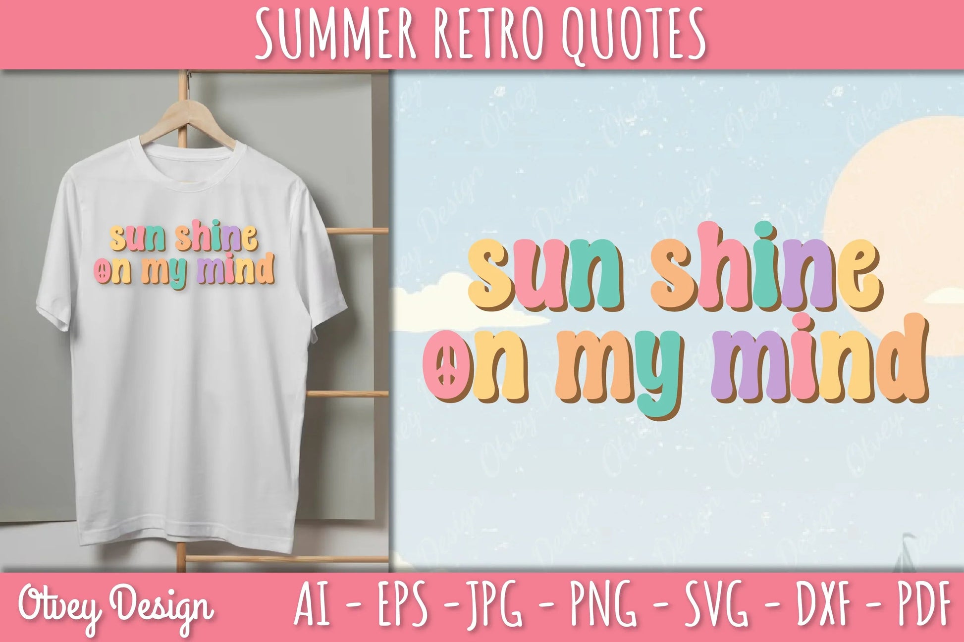 Summer Retro Quotes SVG Bundle - CraftNest - Digital Crafting and Art