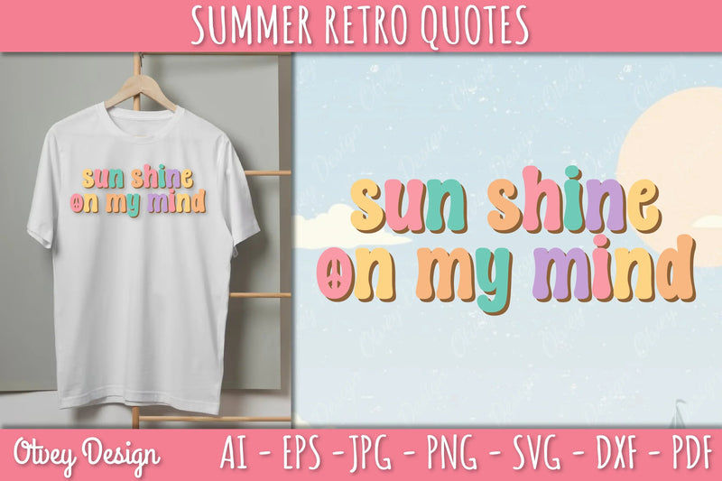 Summer Retro Quotes SVG Bundle - CraftNest - Digital Crafting and Art