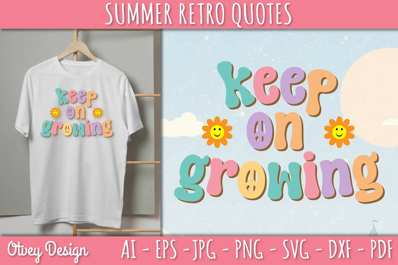 Summer Retro Quotes SVG Bundle - CraftNest - Digital Crafting and Art