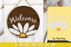 Daisy Flower Welcome Sign SVG Bundle