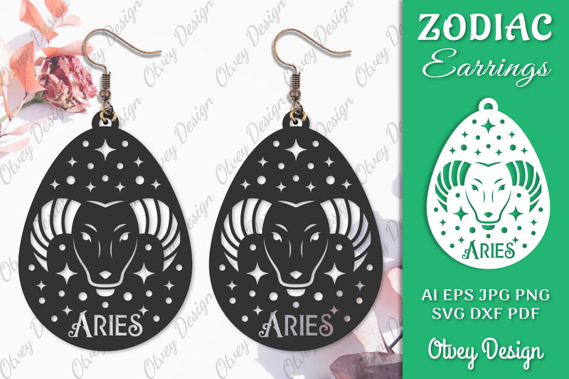 Zodiac Earring SVG Bundle 1 - CraftNest - Digital Crafting and Art