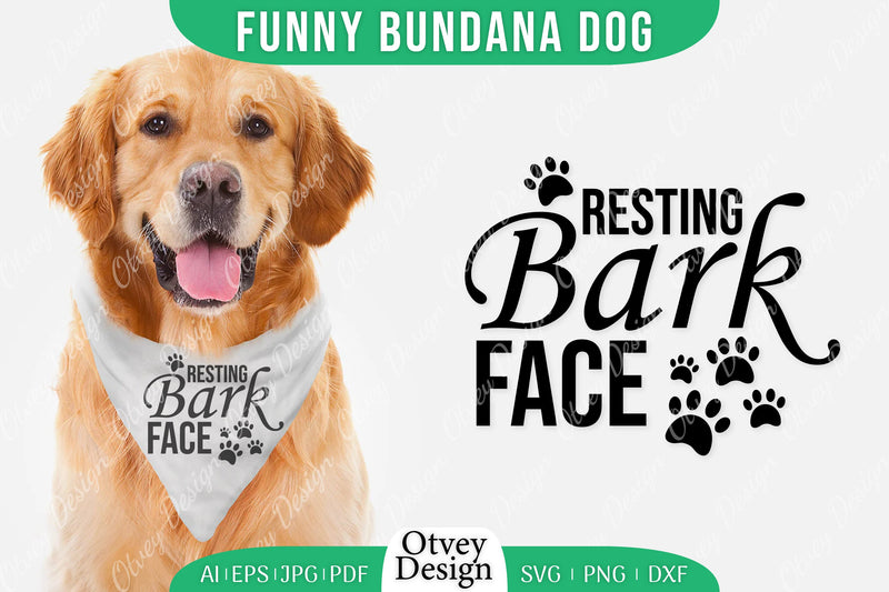 Funny Dog Bandana SVG Bundle 1 - CraftNest - Digital Crafting and Art