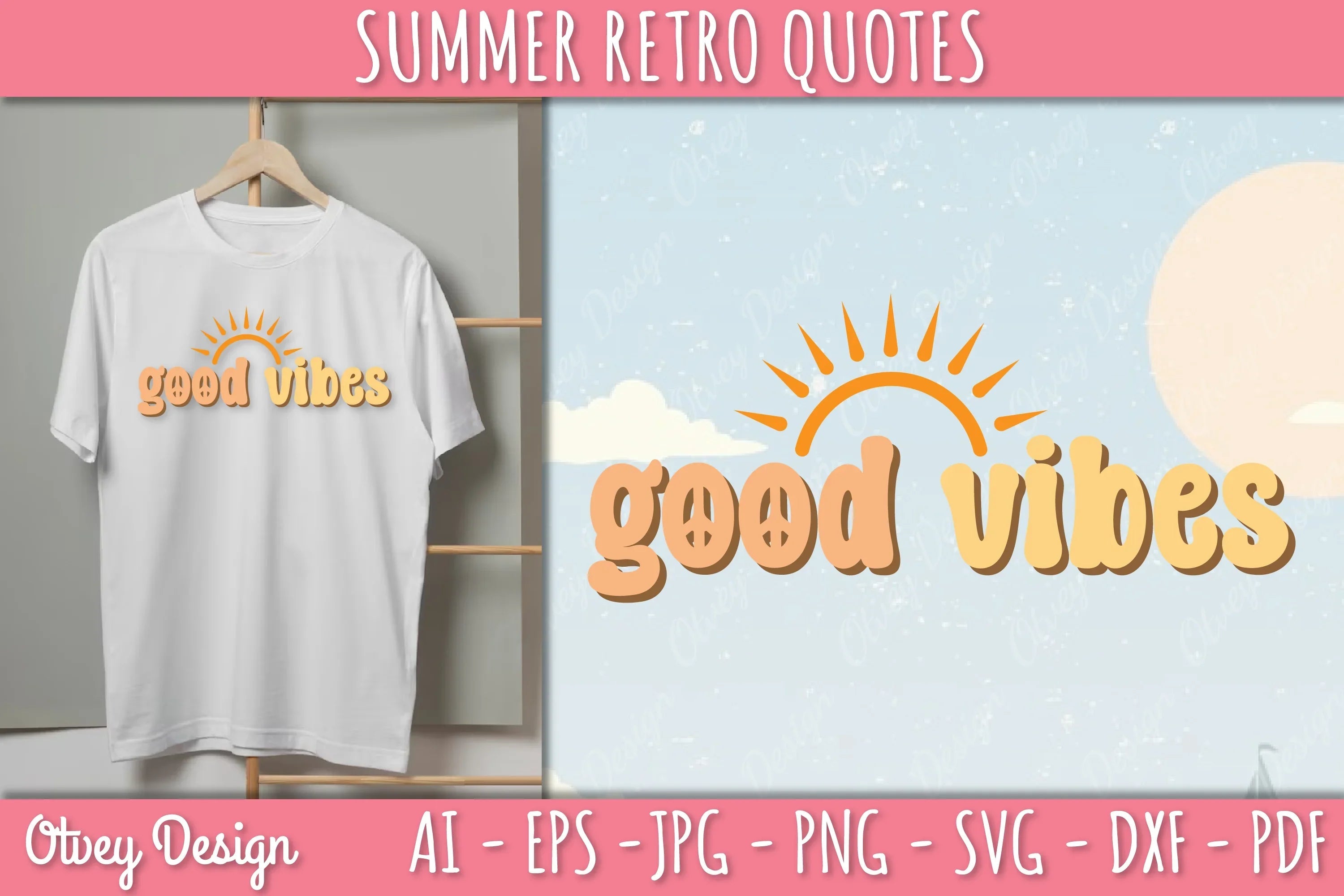 Summer Retro Quotes SVG Bundle - CraftNest - Digital Crafting and Art