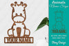 Animal Name Sign SVG Laser Cut Template Door Wall Hanger SVG Bundle