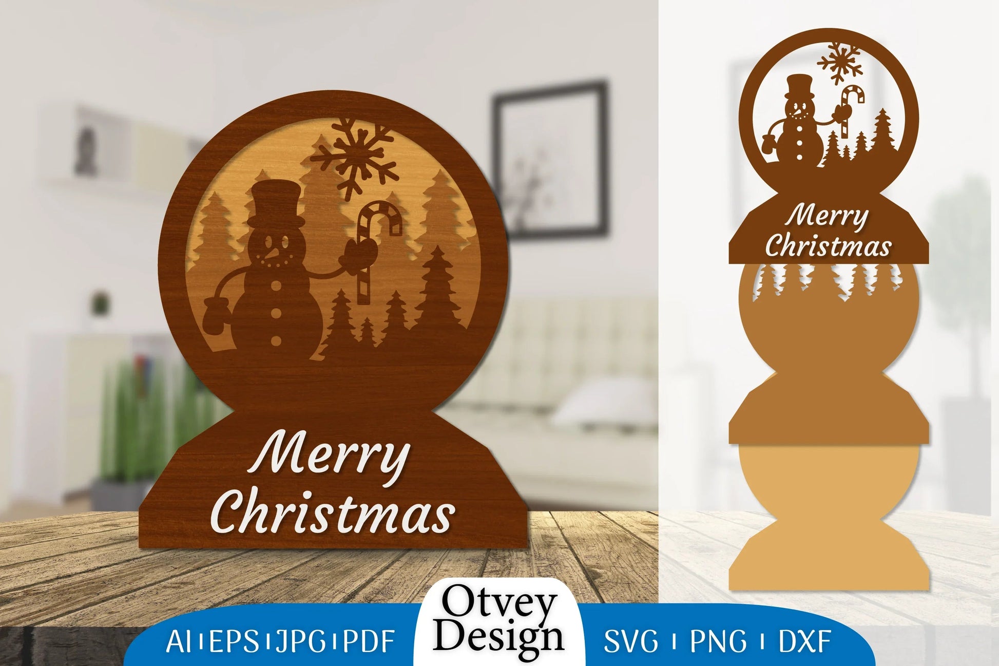 Christmas Snowman Layered Lasercut SVG Bundle 1 - CraftNest - Digital Crafting and Art