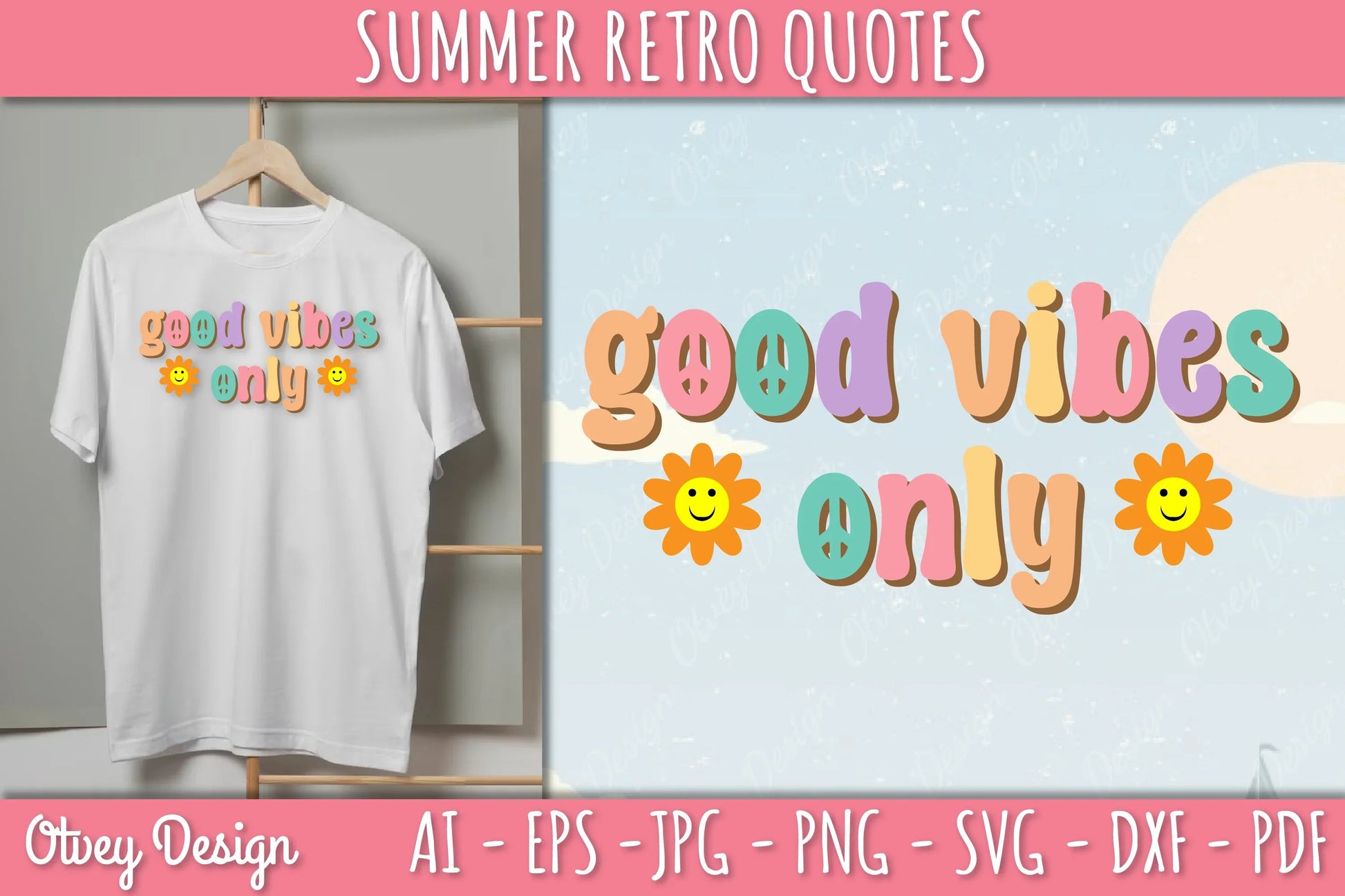 Summer Retro Quotes SVG Bundle - CraftNest - Digital Crafting and Art
