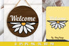 Daisy Flower Welcome Sign SVG Bundle