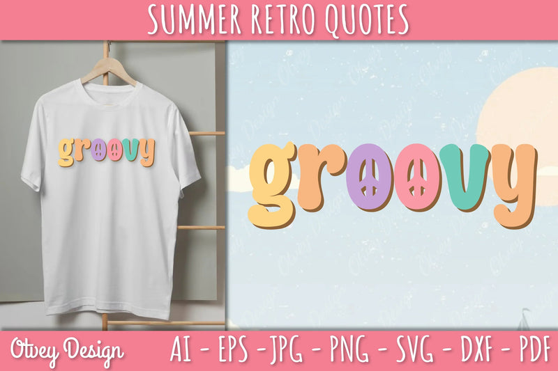 Summer Retro Quotes SVG Bundle - CraftNest - Digital Crafting and Art