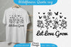 Wildflowers Quote Motivational Sayings SVG Bundle