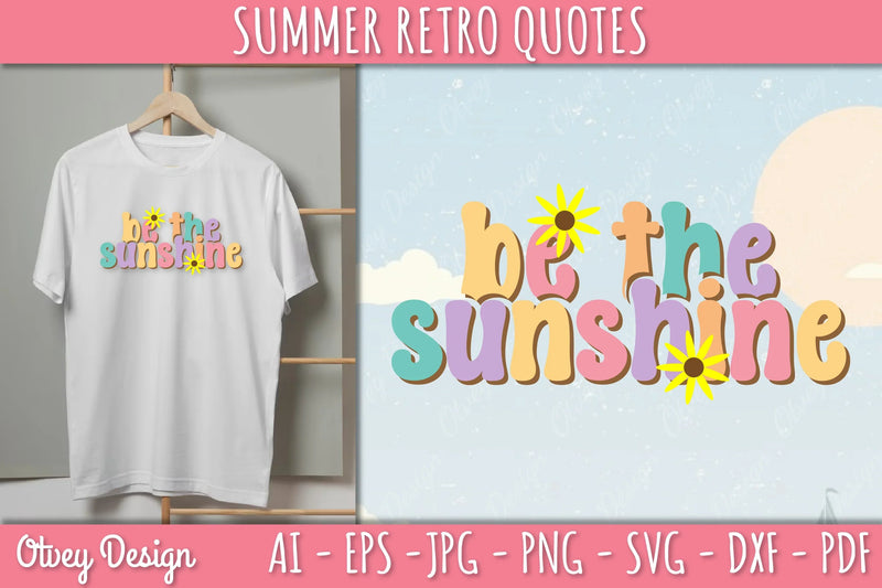 Summer Retro Quotes SVG Bundle - CraftNest - Digital Crafting and Art