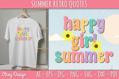 Summer Retro Quotes SVG Bundle - CraftNest - Digital Crafting and Art