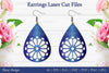 Laser Cut Flower Earrings SVG Bundle